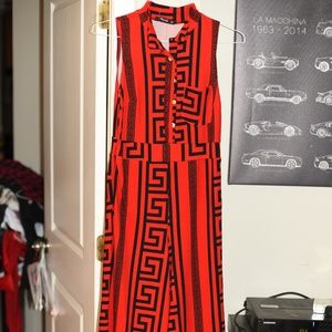 Bonti Maxi Dress with asian pattern